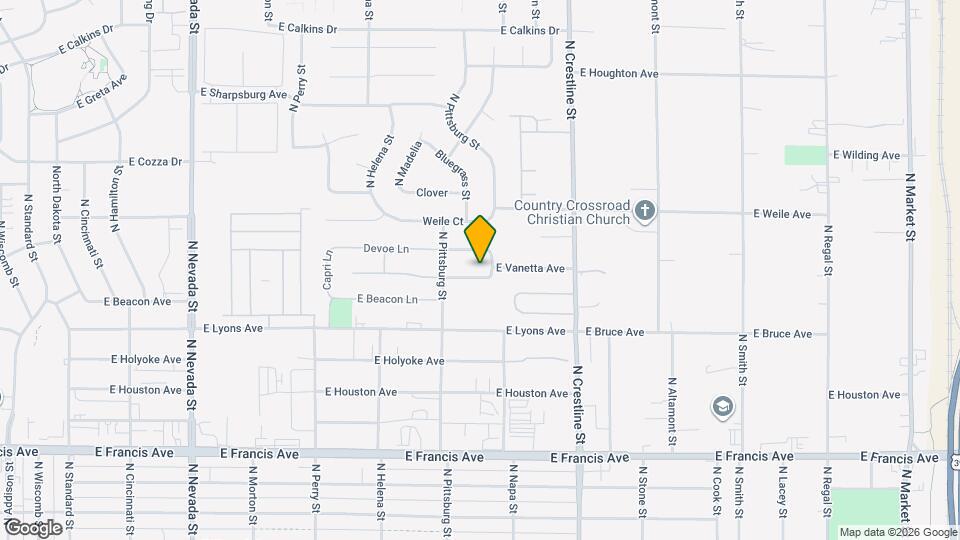 1807 E Vanetta Ave Map and Location Details