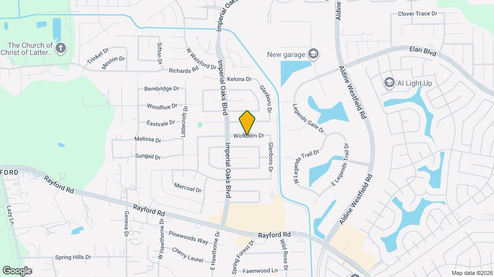 2106 Wickburn Dr Map and Location Details