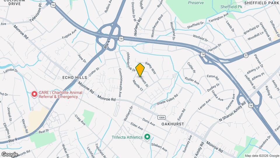 4212 Hammett St Map and Location Details