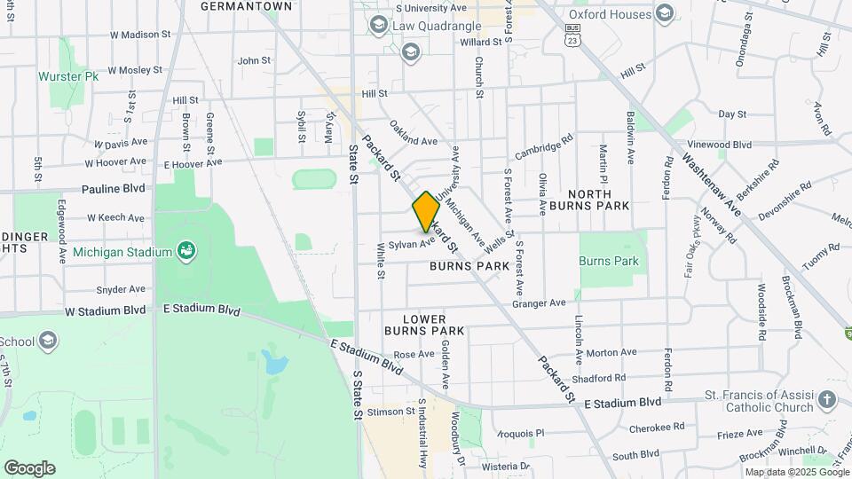 921 Sylvan Ave Map and Location Details