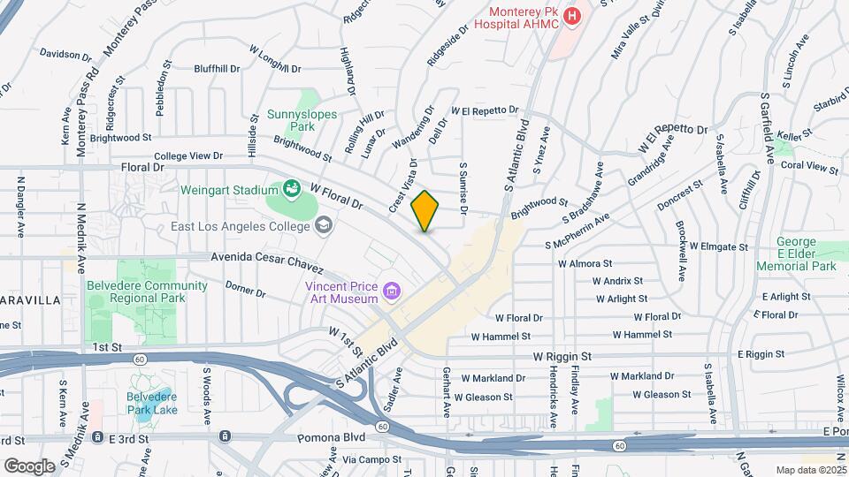 1080 College View Dr Map and Location Details