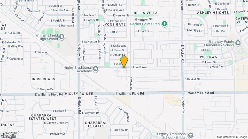 2220 S Ponderosa Dr Map and Location Details