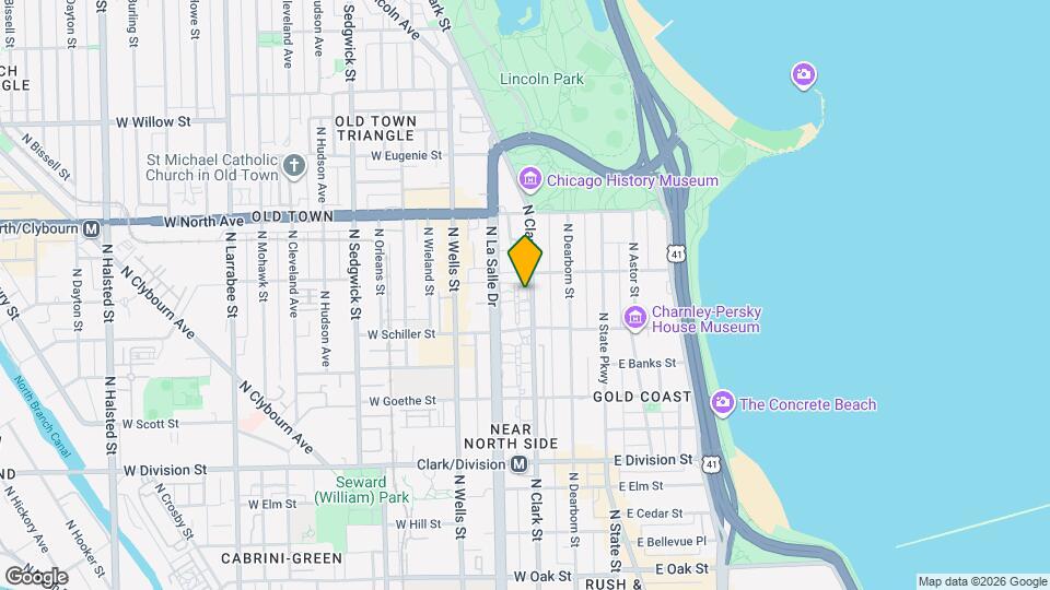 1455 N Sandburg Ter, Unit 404 Map and Location Details