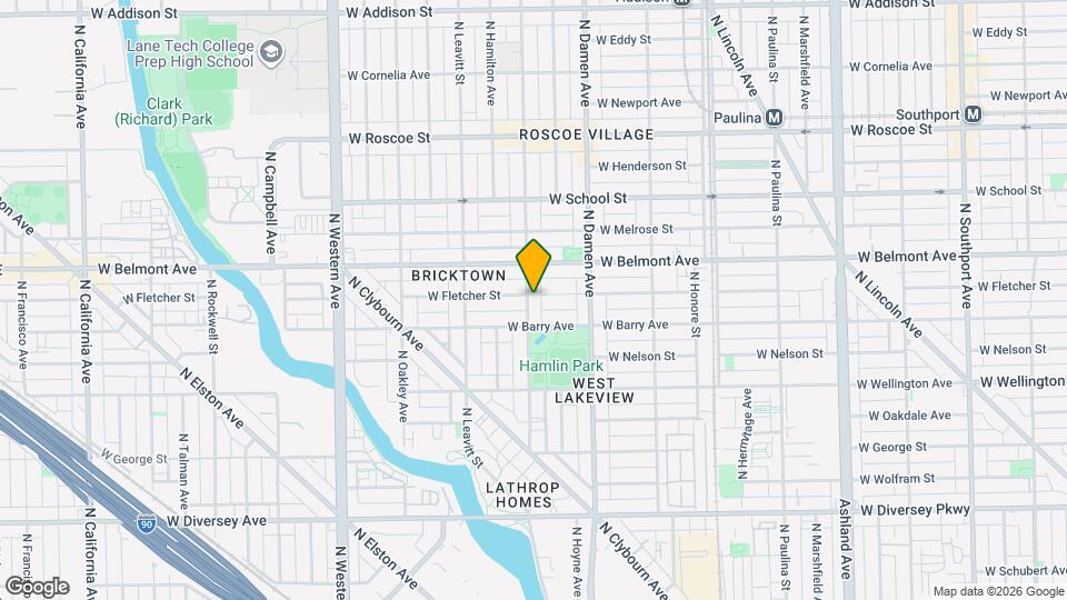 3127 N Hoyne Ave, Unit J09P Map and Location Details