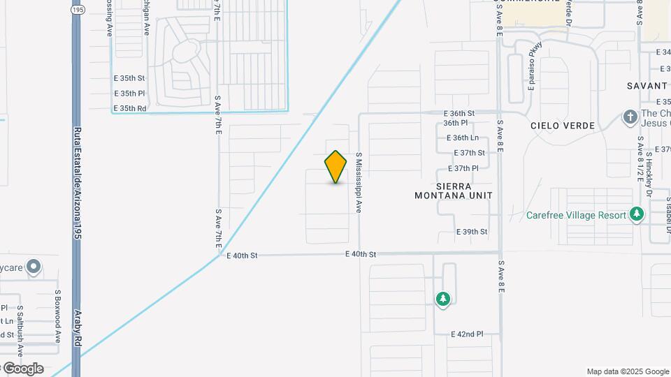 7365 E 38th St Mapa y Detalles de la Ubicación