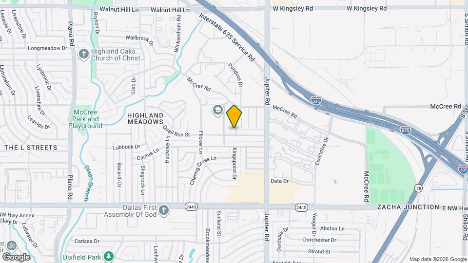 12805 Pandora Dr Map and Location Details