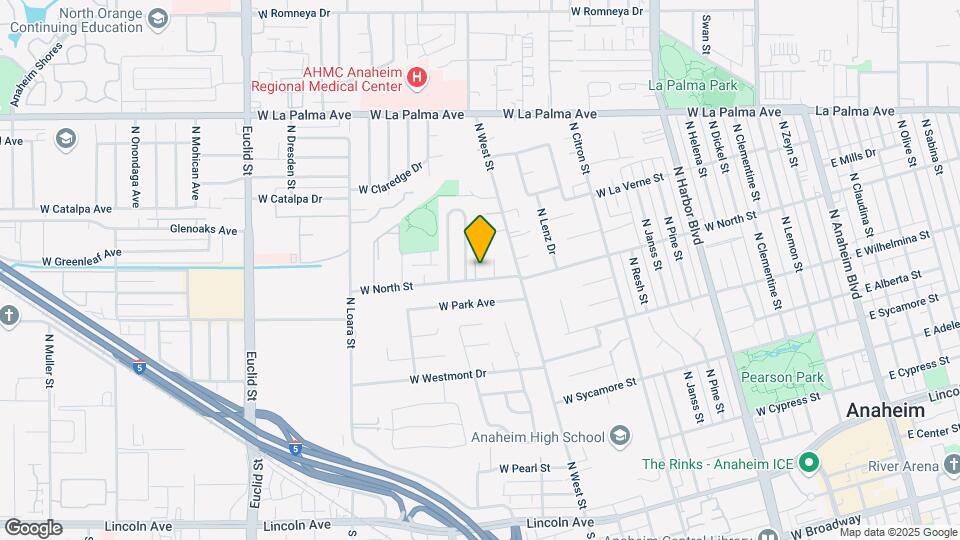 1135-1139 W North St Mapa y Detalles de la Ubicación