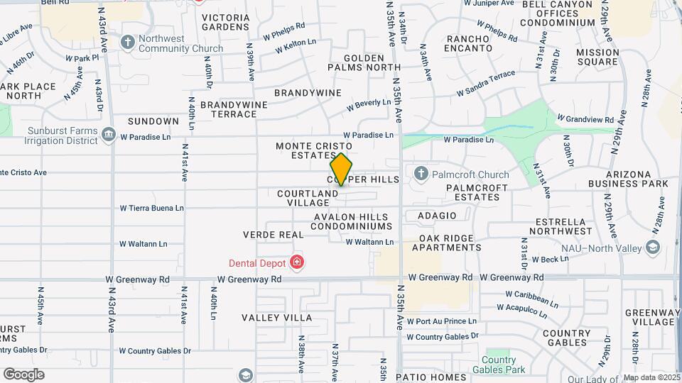 3634 W Marconi Ave Mapa y Detalles de la Ubicación