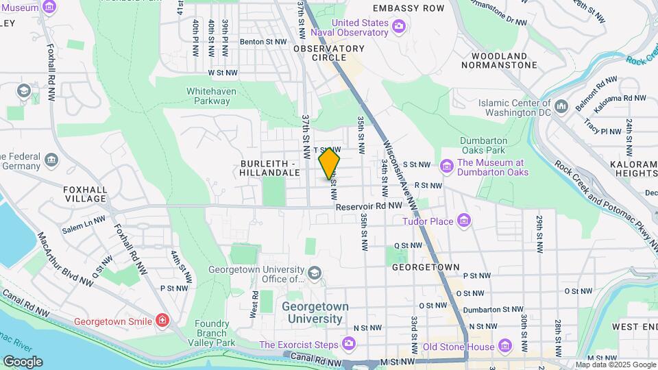 3611 R St NW, Unit Georgetown Gem Map and Location Details