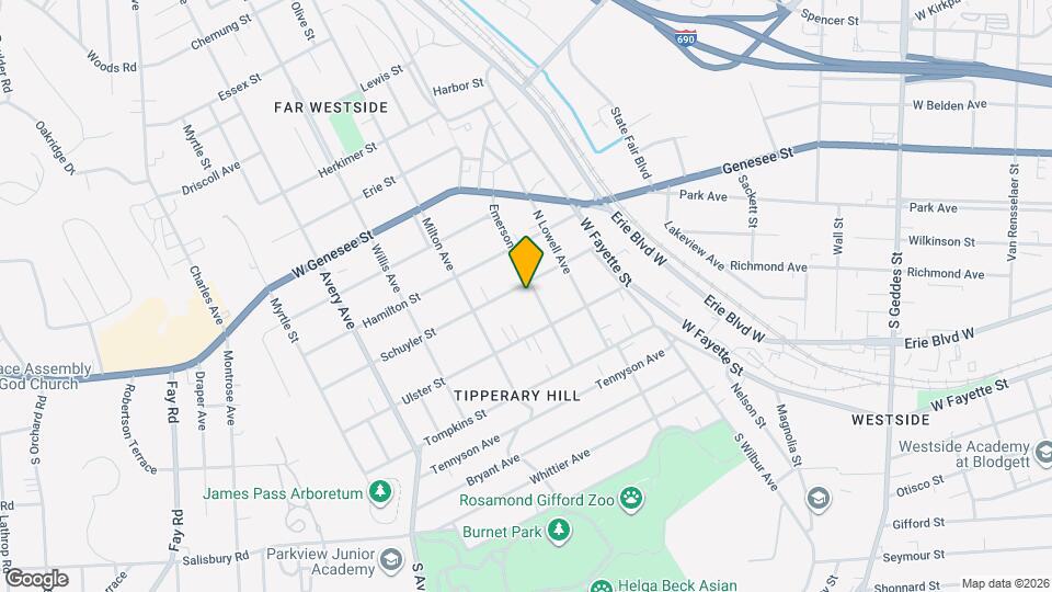 219 Emerson Ave Map and Location Details