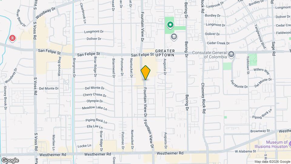 1957 Fountain View Dr Map and Location Details