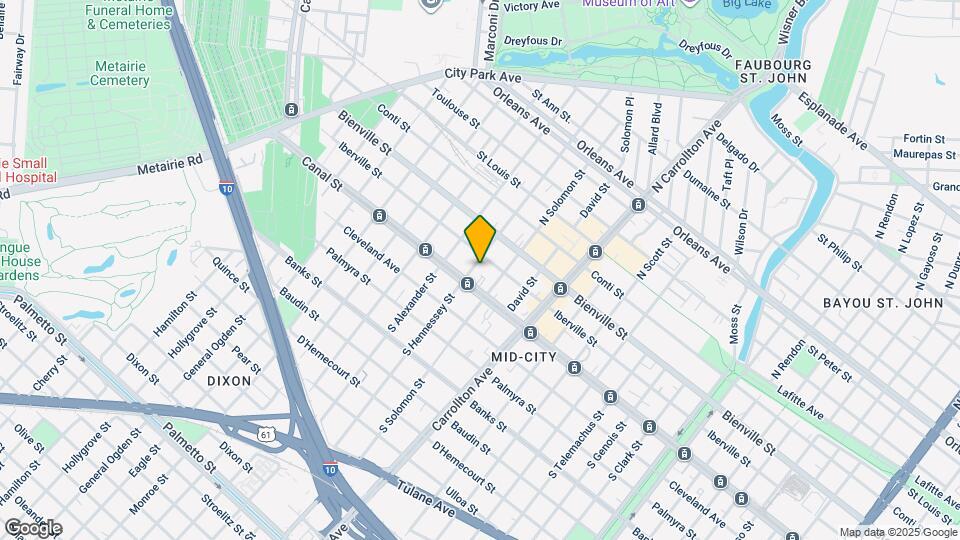 120 N Hennessey St Map and Location Details