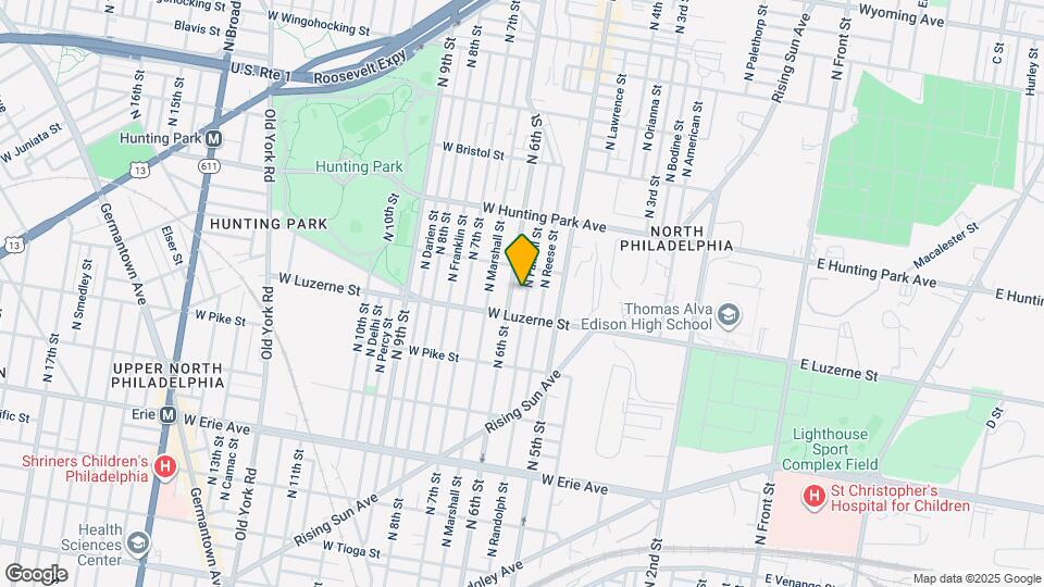 4030 N Fairhill St Map and Location Details