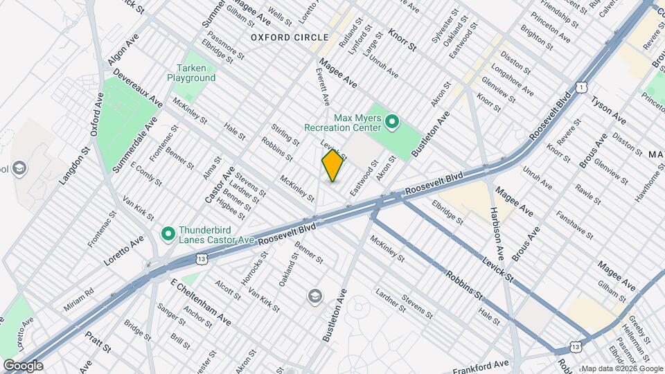 6301 Sylvester St Map and Location Details