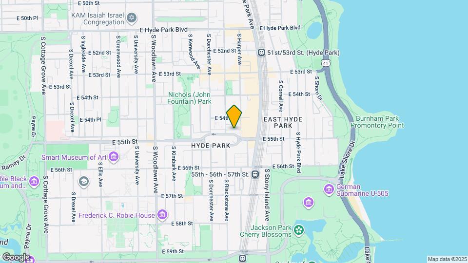 1450 E 55th St Map and Location Details