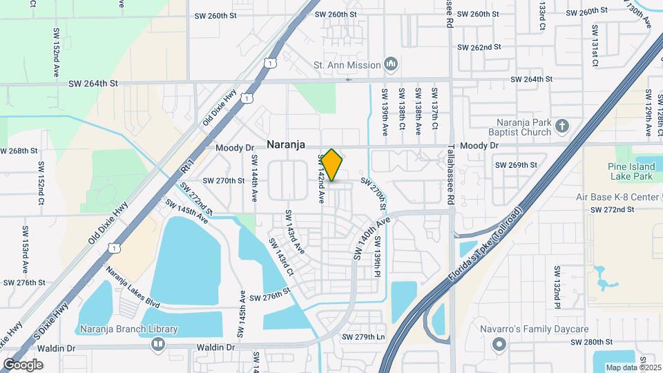 14105 SW 270th Terrace Map and Location Details