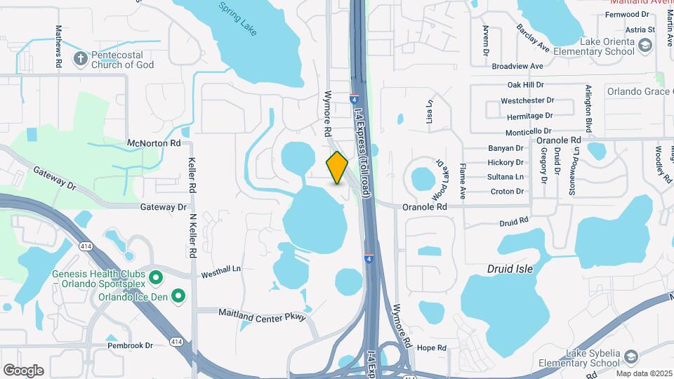 960 Lake Destiny Rd, Unit D Map and Location Details