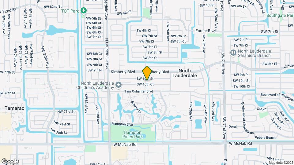 7751 SW 10th Ct Map and Location Details