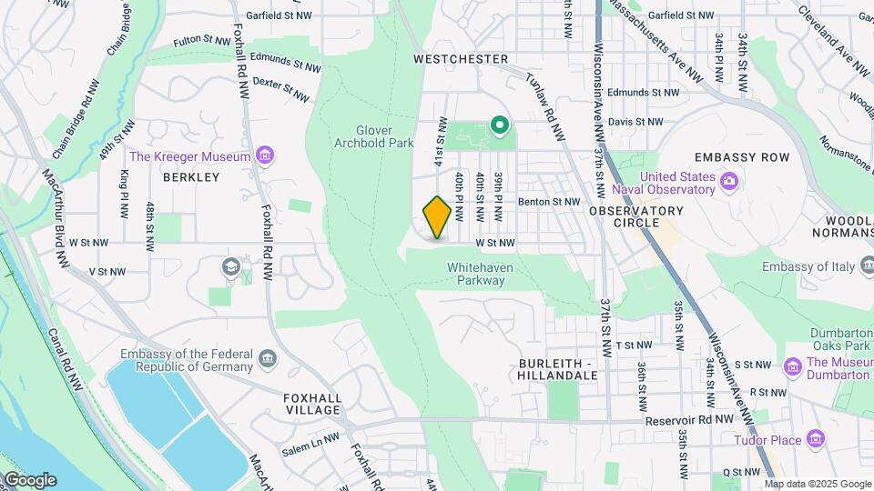 4100 W St NW Map and Location Details