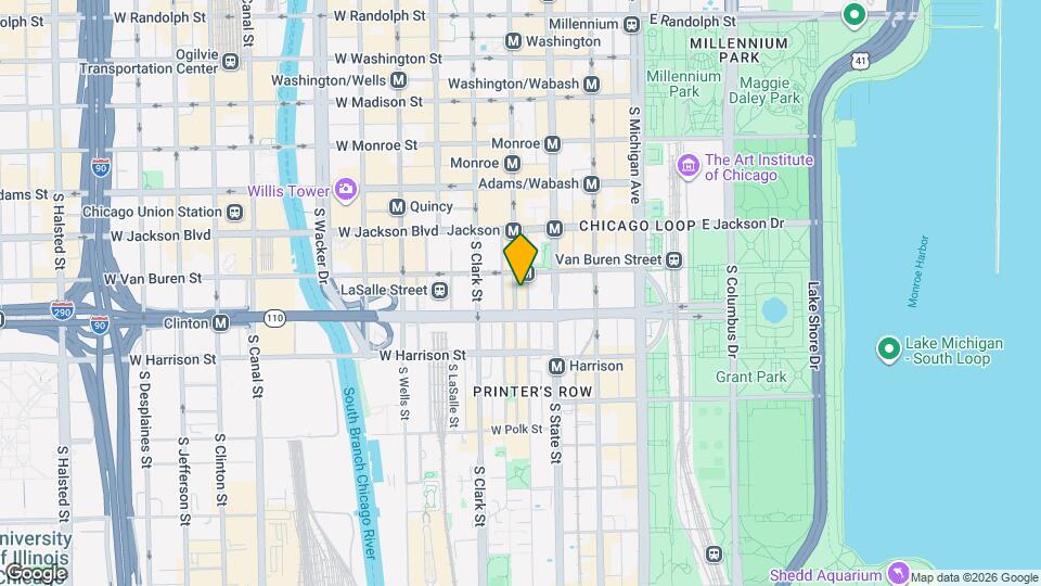 417 S Dearborn St Map and Location Details