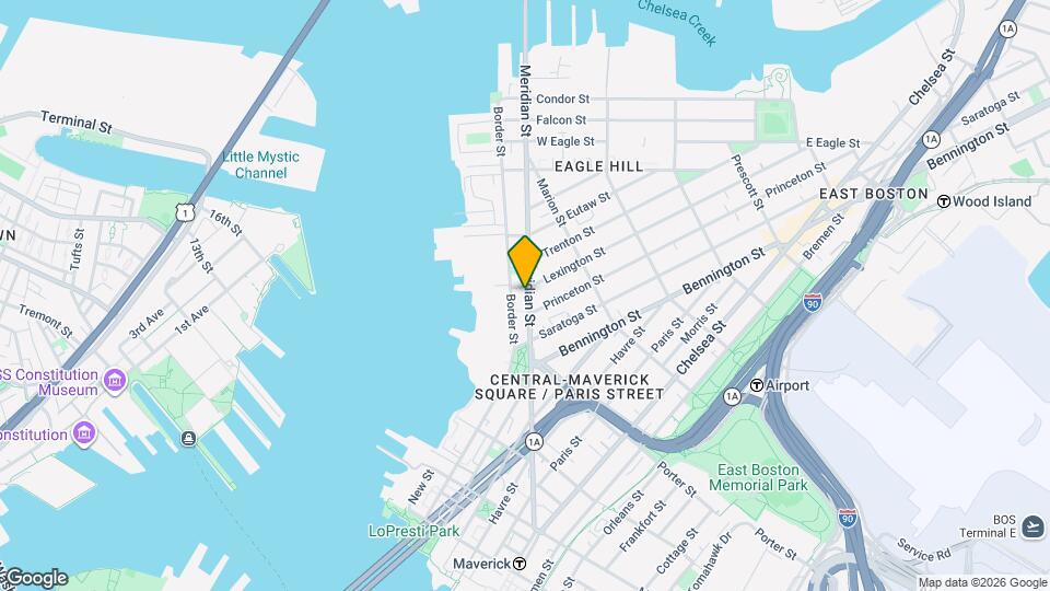 296 Meridian St, Unit 2 Map and Location Details