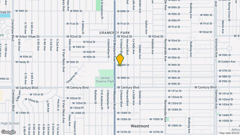 9613 S Hobart Blvd, Unit 9611 Mapa y Detalles de la Ubicación