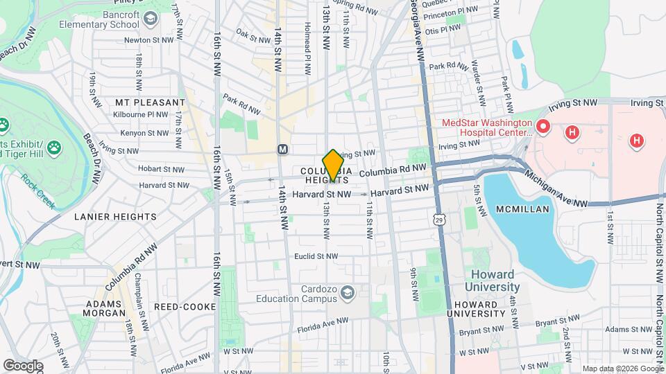 2907 13th St NW, Unit #2 Map and Location Details