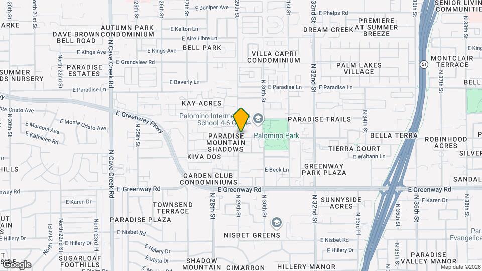 15801 N 29th St Map and Location Details