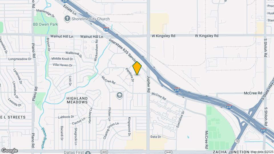 12993 Jupiter Rd Mapa y Detalles de la Ubicación