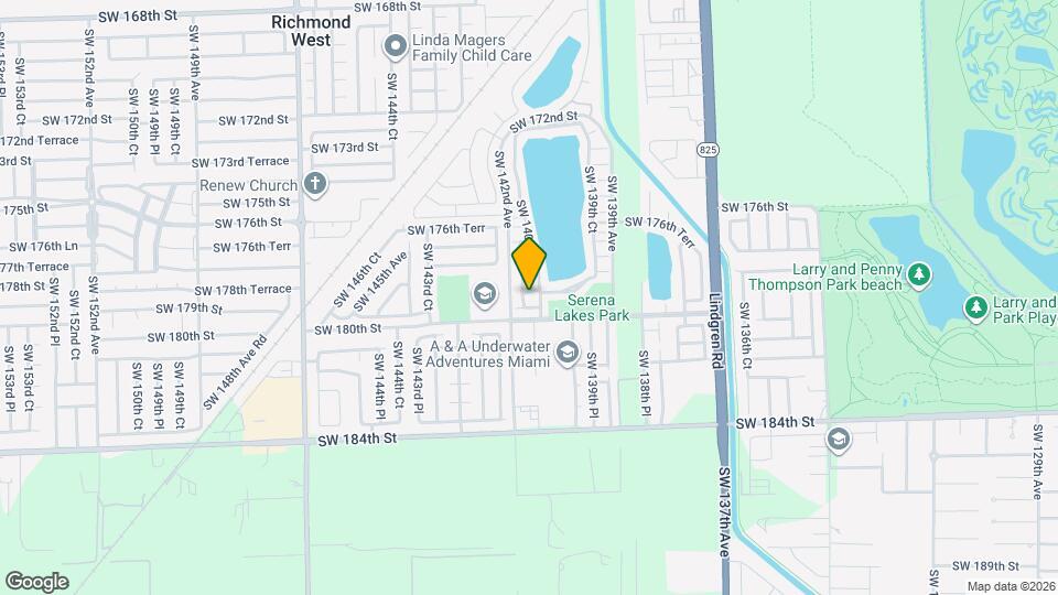 14108 SW 179th St Map and Location Details