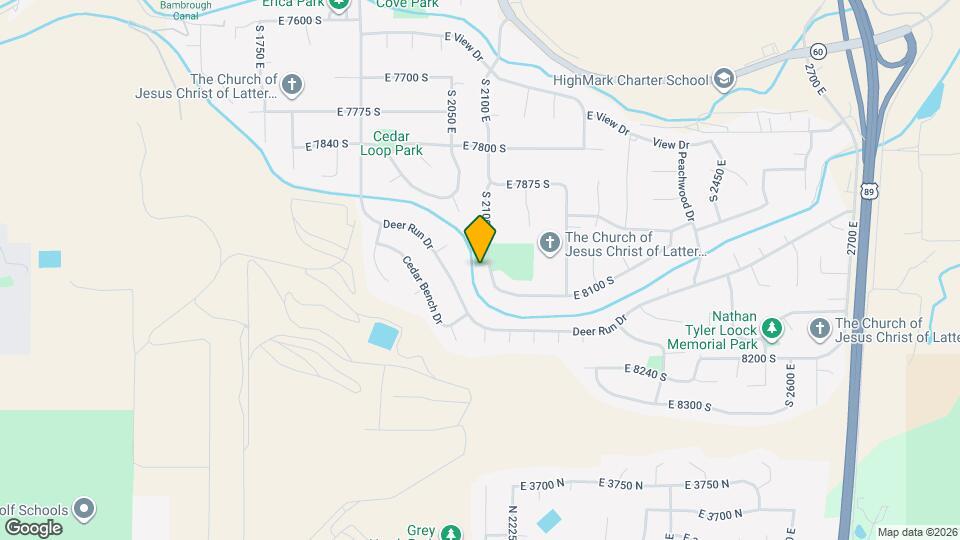 8017 S 2100 E Mapa y Detalles de la Ubicación