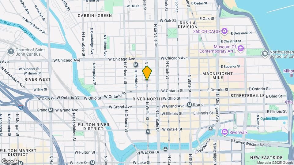 659 N Wells St Map and Location Details