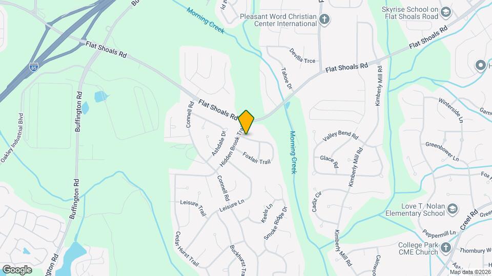 2560 Foxlair Trail Map and Location Details