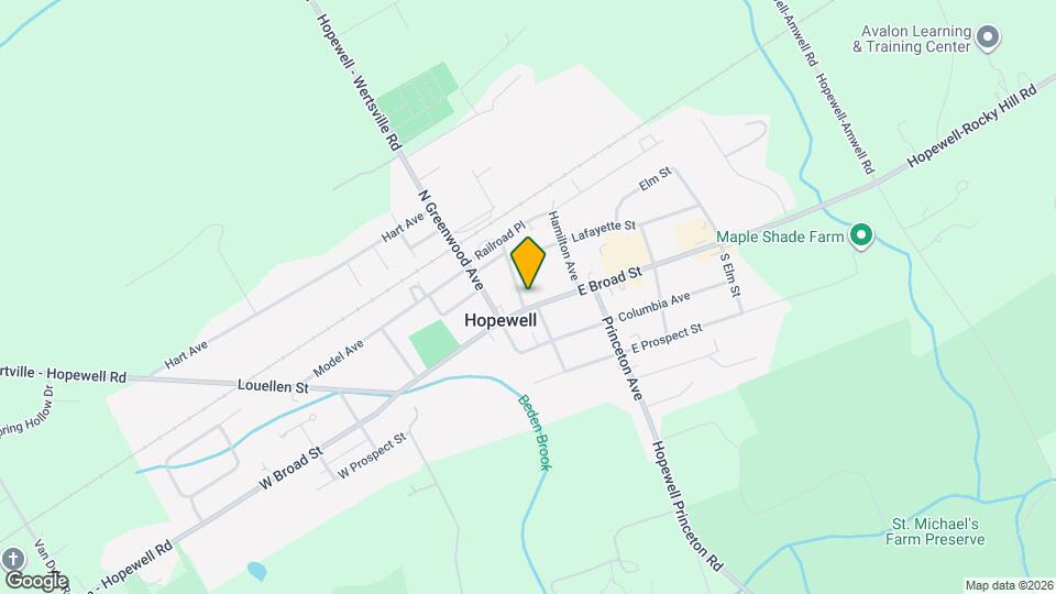 14 E Broad St Map and Location Details