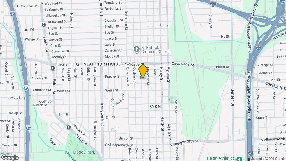 4504 Gano St Map and Location Details