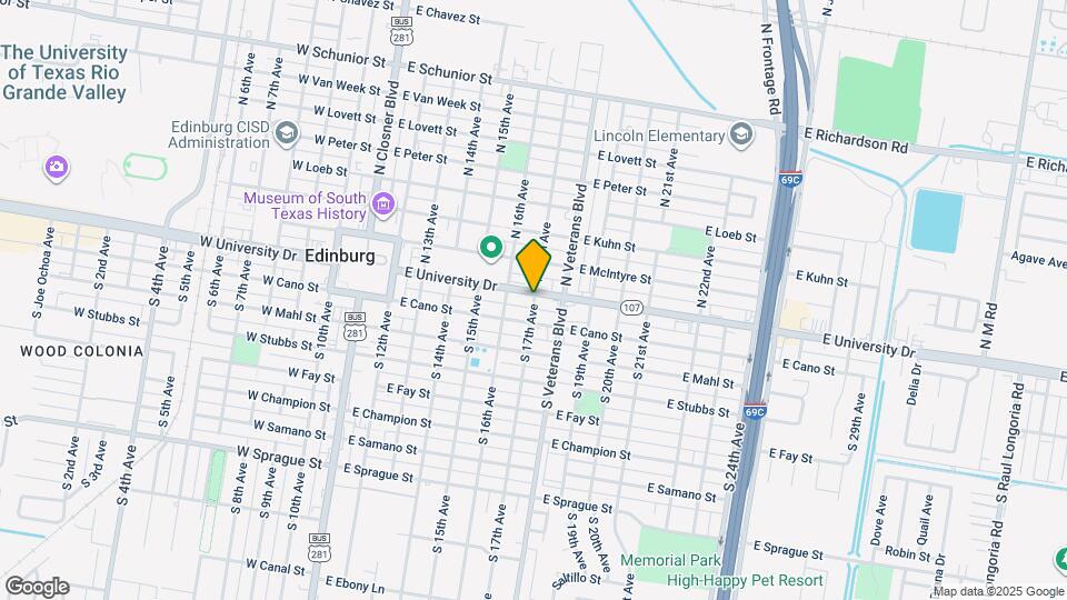 17 S 17th Ave Map and Location Details