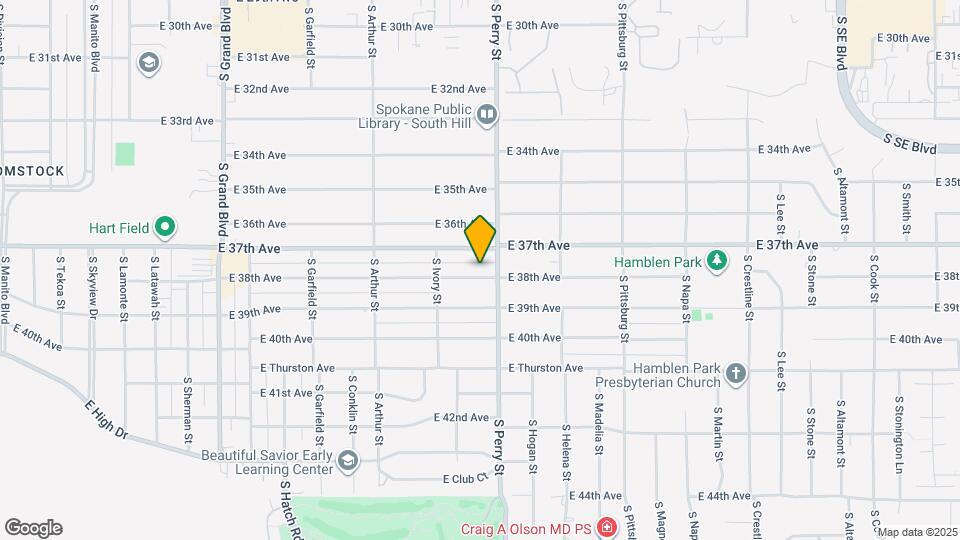 1311-1313 E 38th Ave Map and Location Details