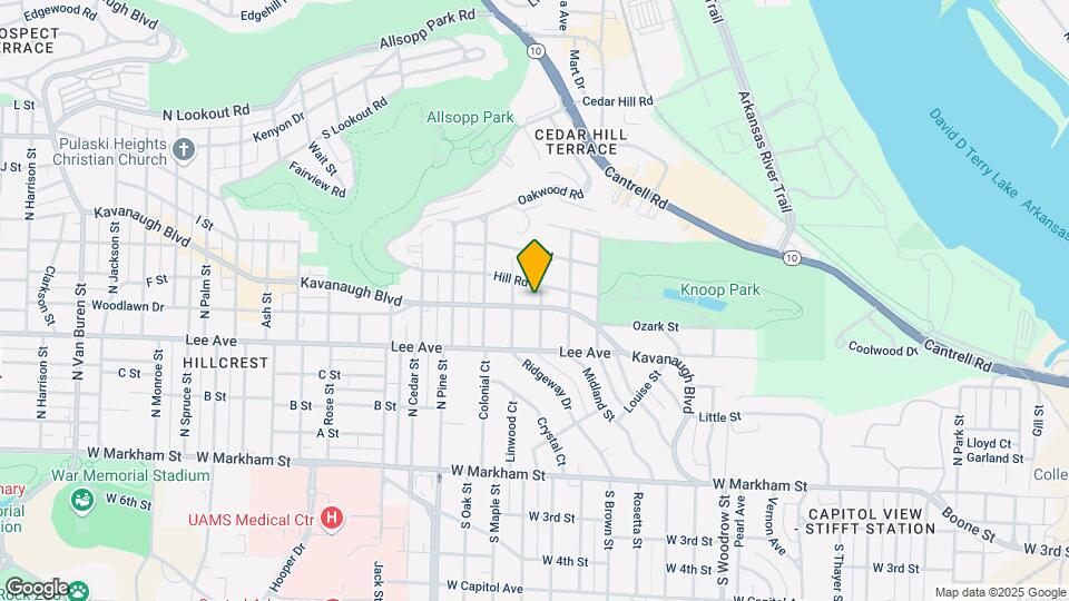 1814 Kavanaugh Blvd Map and Location Details