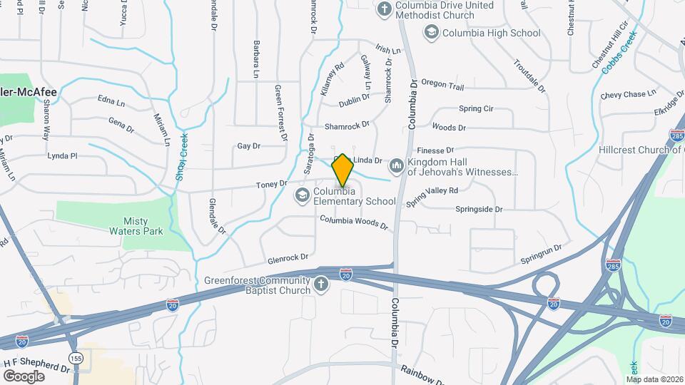 2336 Columbia Woods Ct Map and Location Details