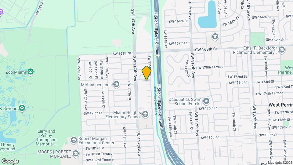 11515 SW 172nd Ter Mapa y Detalles de la Ubicación