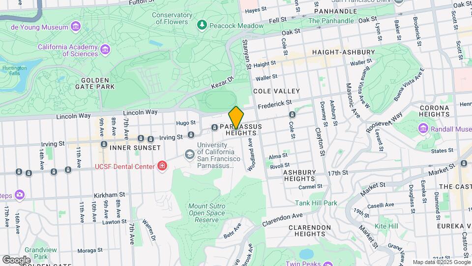 306-308 Parnassus Ave Mapa y Detalles de la Ubicación