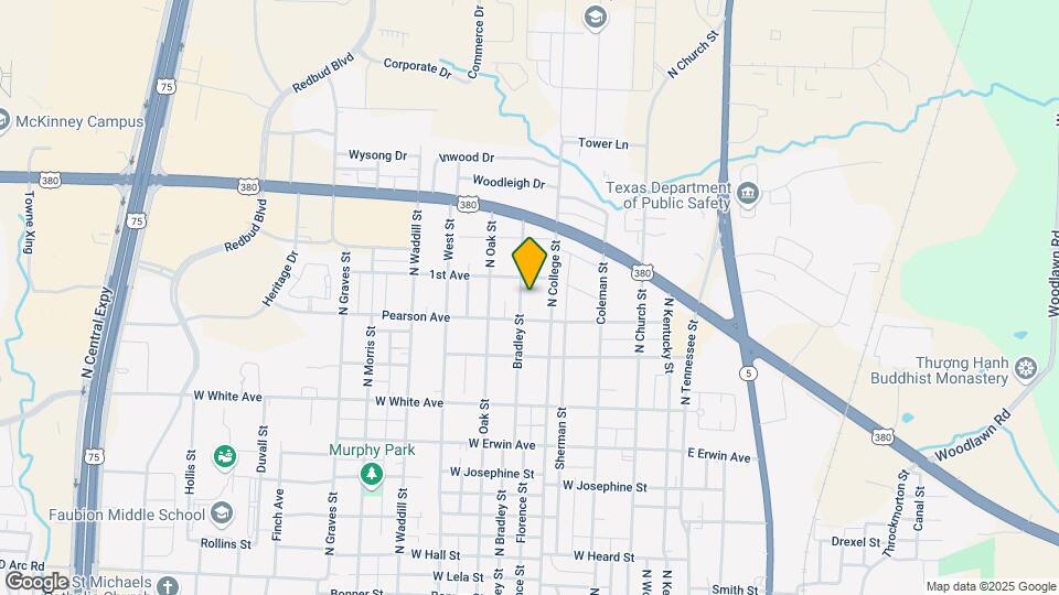 1610 N Bradley St Map and Location Details