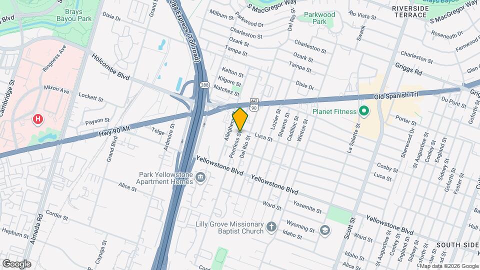 6733 Peerless St Map and Location Details