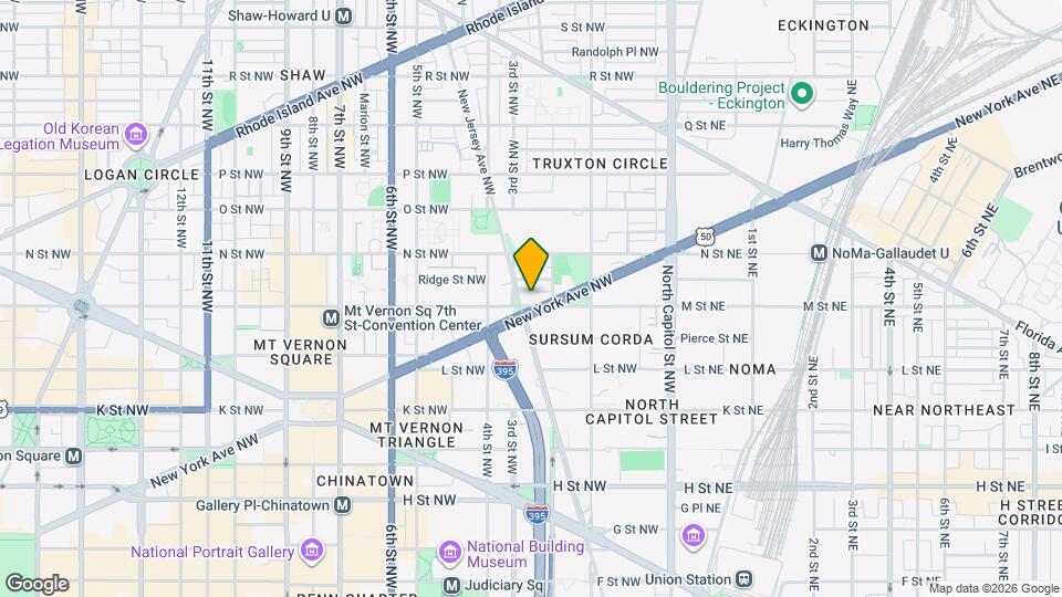 1203 New Jersey Ave NW Map and Location Details