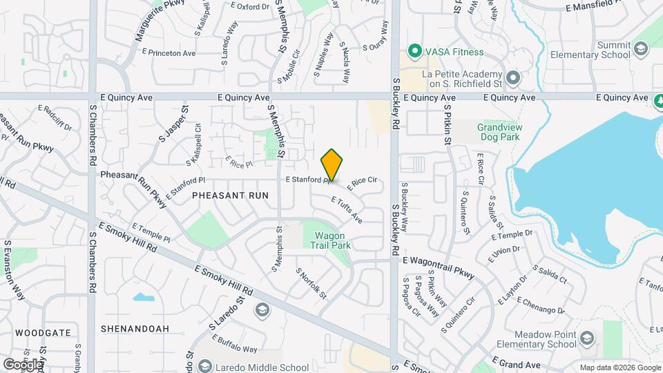 16596 E Stanford Pl Map and Location Details