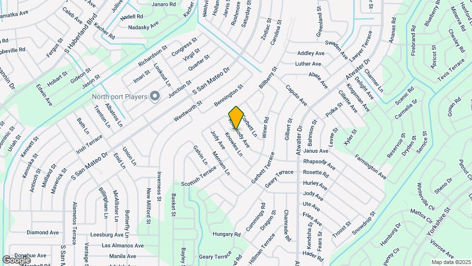 4513 Rhapsody Ave Map and Location Details