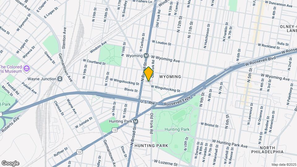 1321 W Wingohocking St Mapa y Detalles de la Ubicación