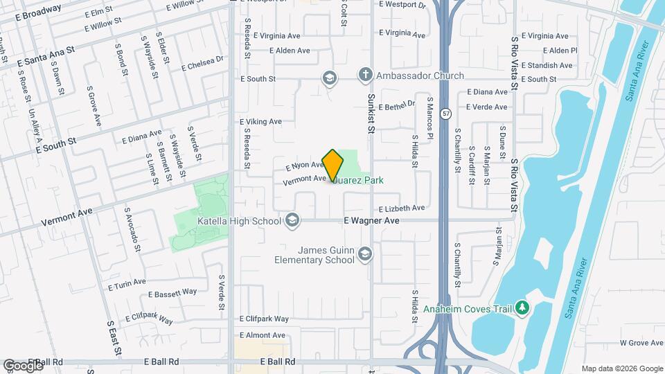 924 S Peregrine Pl Map and Location Details