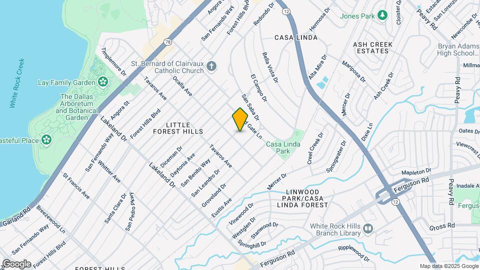 9008 San Benito Way Map and Location Details