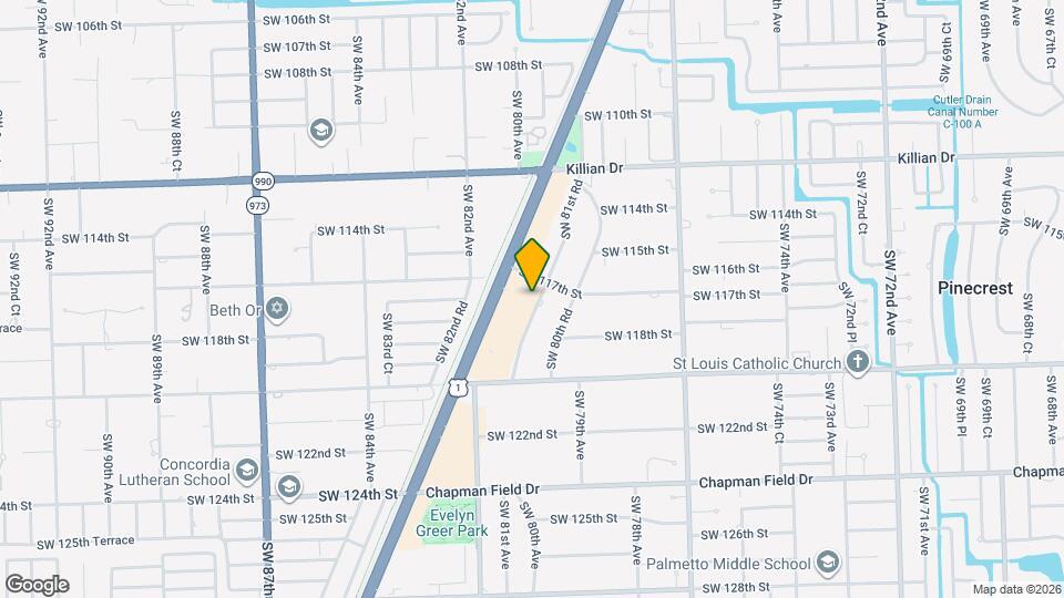 11720 SW 81st Rd Map and Location Details